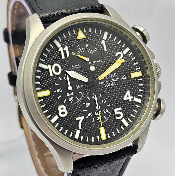 Pulsar Chronograph VD50-X019 Quartz Men's Watch - Etsy
