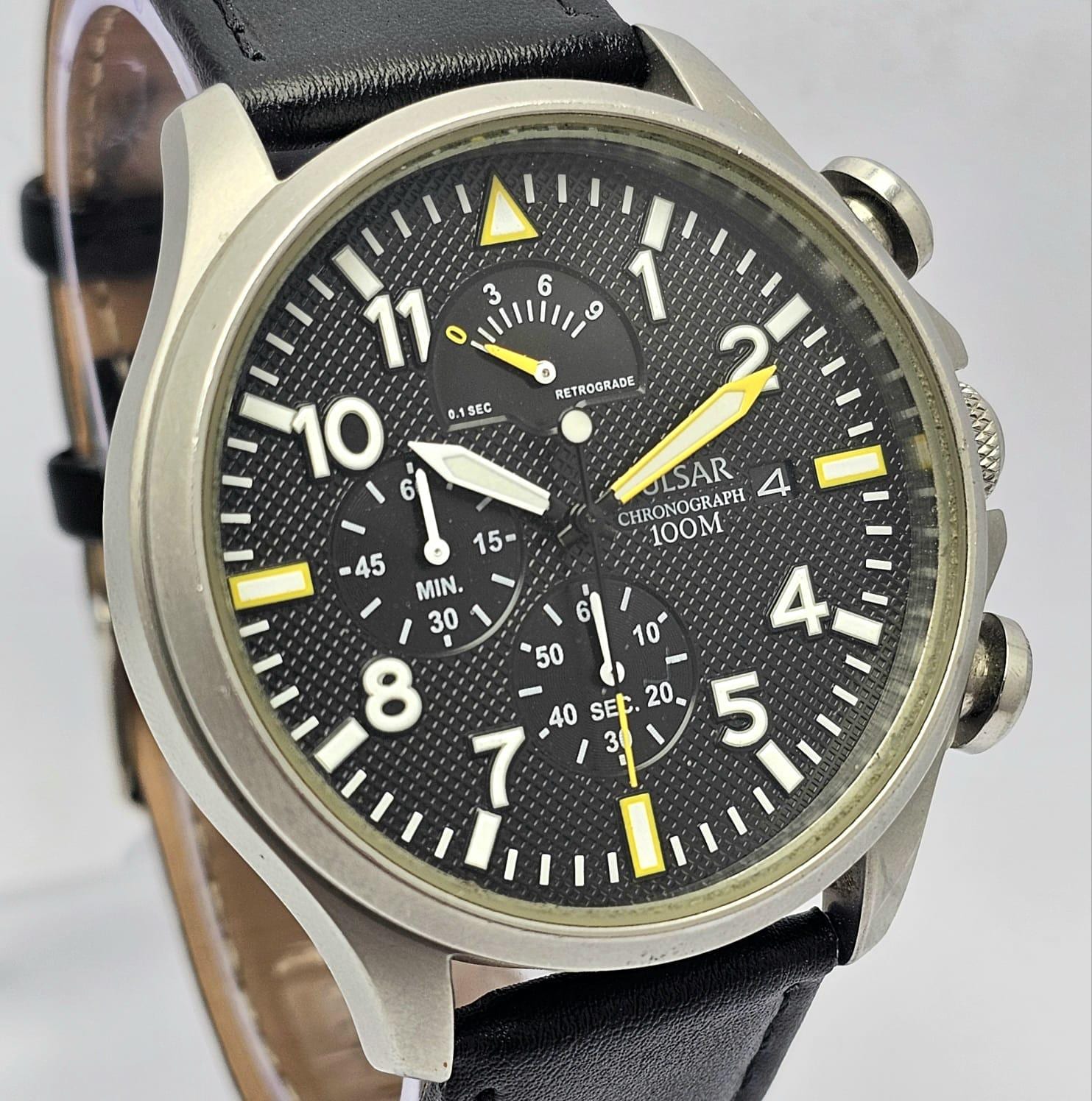 Pulsar Chronograph VD50-X019 Quartz Men's Watch - Etsy