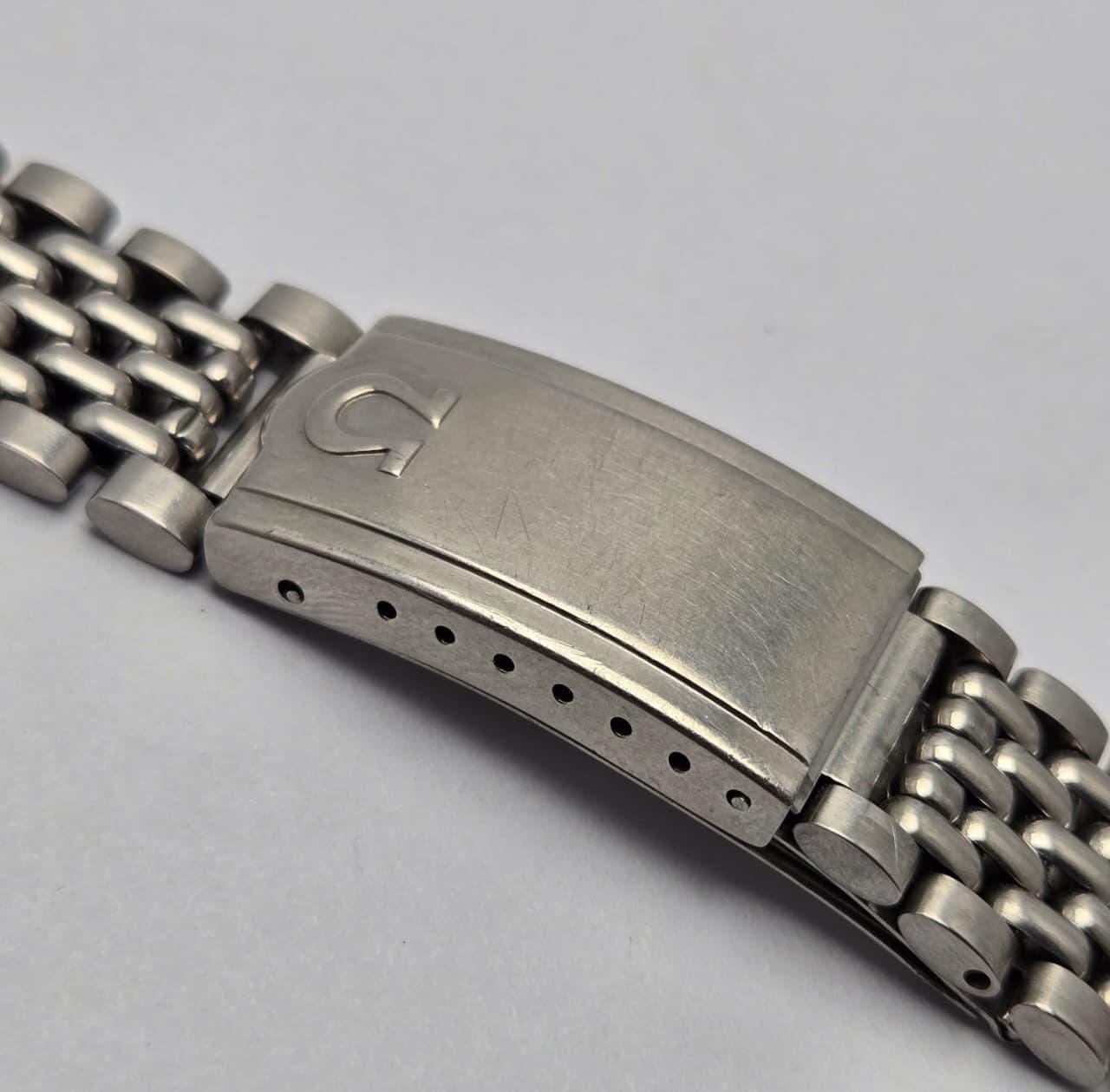 Vintage Omega Seamaster 8220 Beads of Rice Men's Watch Bracelet