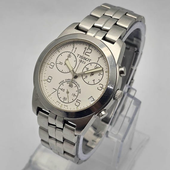 Tissot クロノグラフ腕時計 Tissot 1853 Chronograph J378/478 Quartz PR50 Men's Watch - Etsy