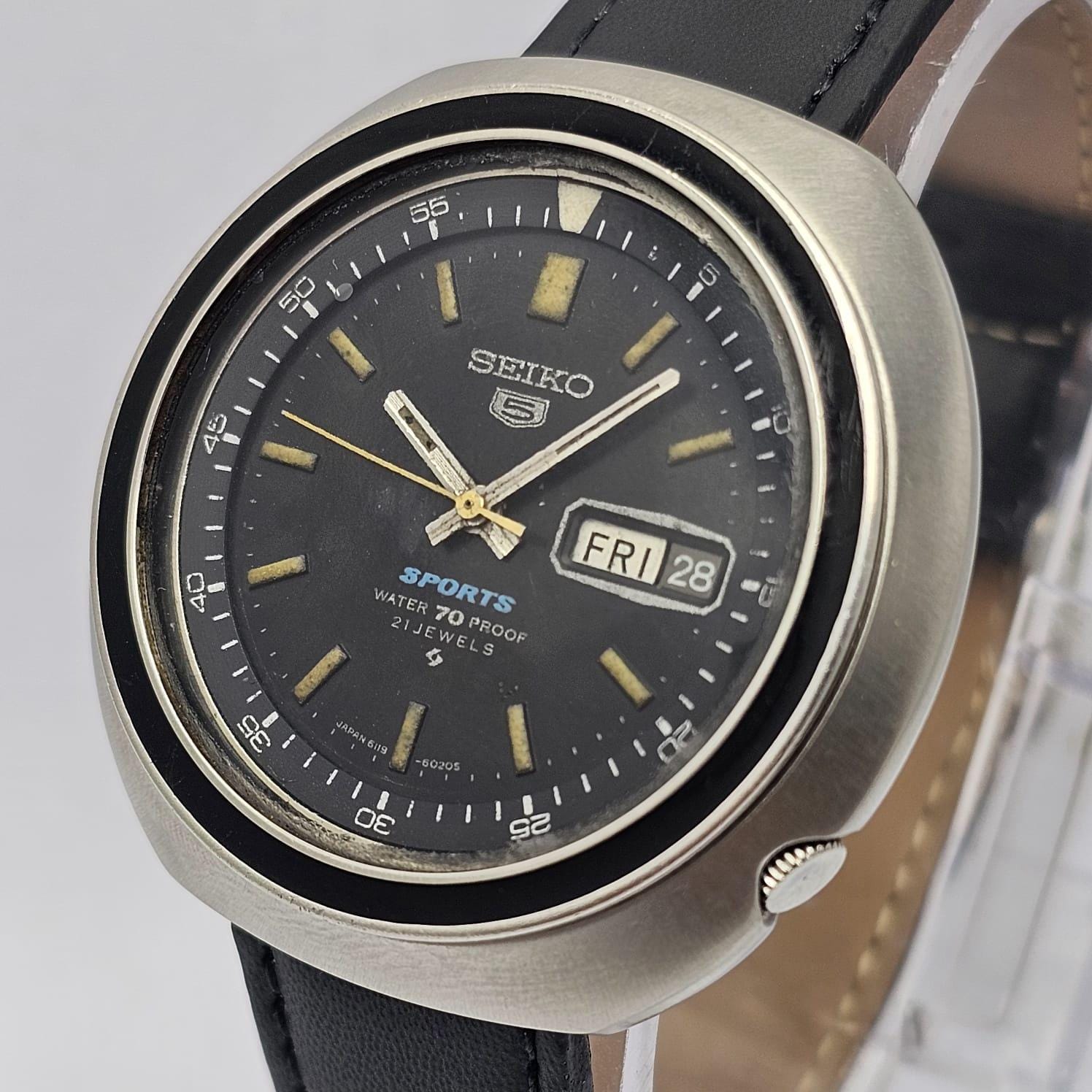 Seiko 5 Sports 6119-6400 UFO Day/date Vintage Men