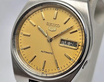 Seiko 5 Automatic 7009-3130 Day/date Vintage Men's Watch - Etsy