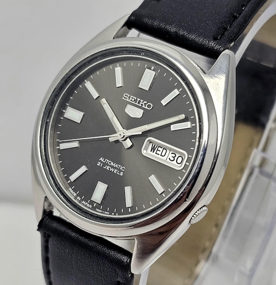 SEIKO 5 Automatic 21 Jewels 腕時計 Seiko 5 Automatic 7S26-0590 Day/date Vintage Men's Watch - Etsy