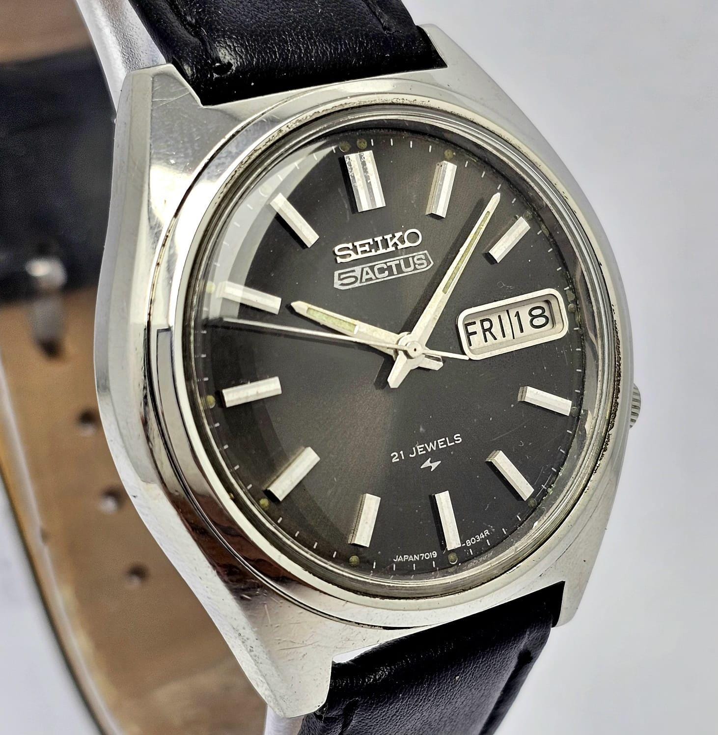 Seiko 5 Actus 7019-8010 Automatic Day/date Vintage Men's Watch - Etsy