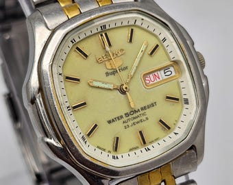 Seiko 5 Superior 7S36-5000 Automatic Day/date Vintage Men's Watch