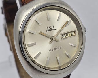 Smiths Astral Electronic ESA 9158 Day/Date Vintage Men’s Watch