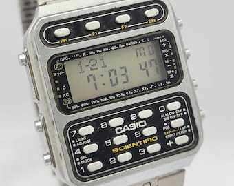 Casio CFX-200 Scientific Calculator Watch Vintage Mens Watch Rare