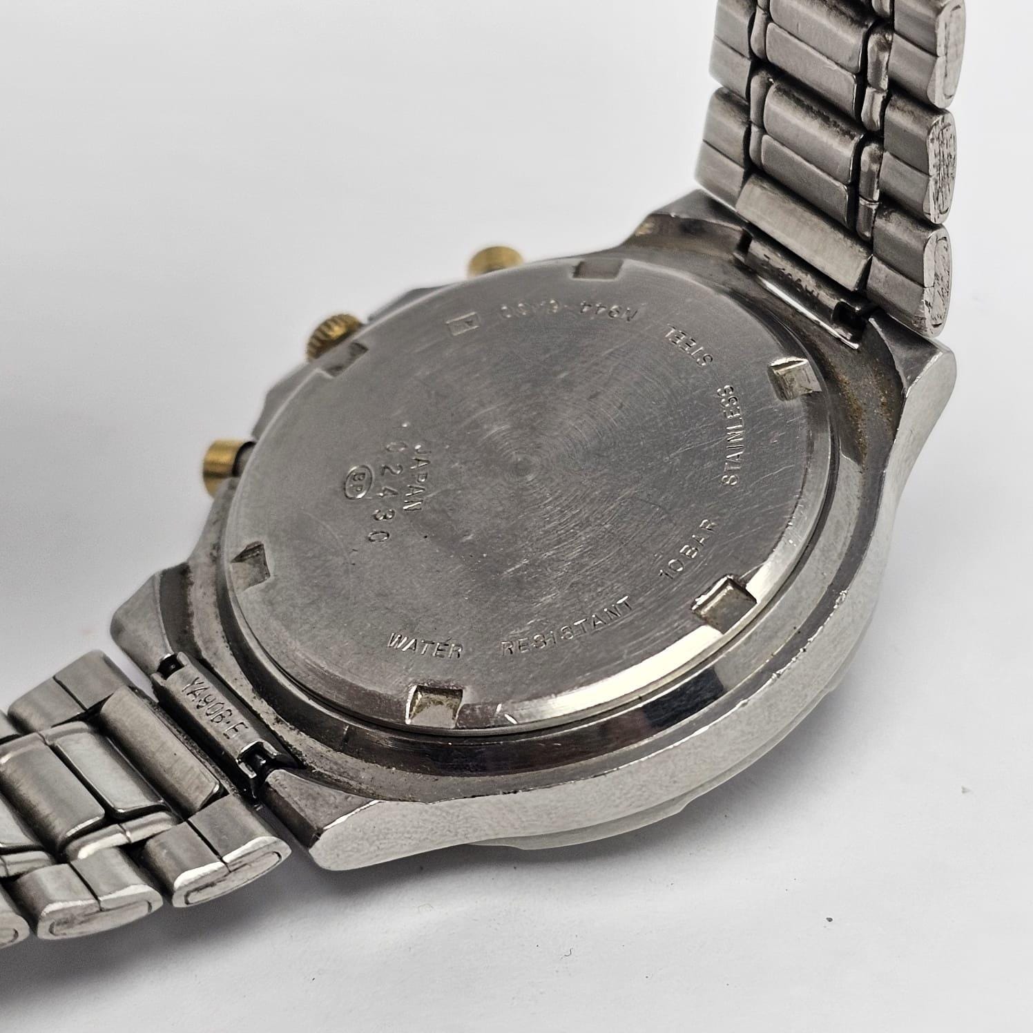 Seiko Alba Carib N944-6A30 Alarm Chronograph Quartz Vintage Men's