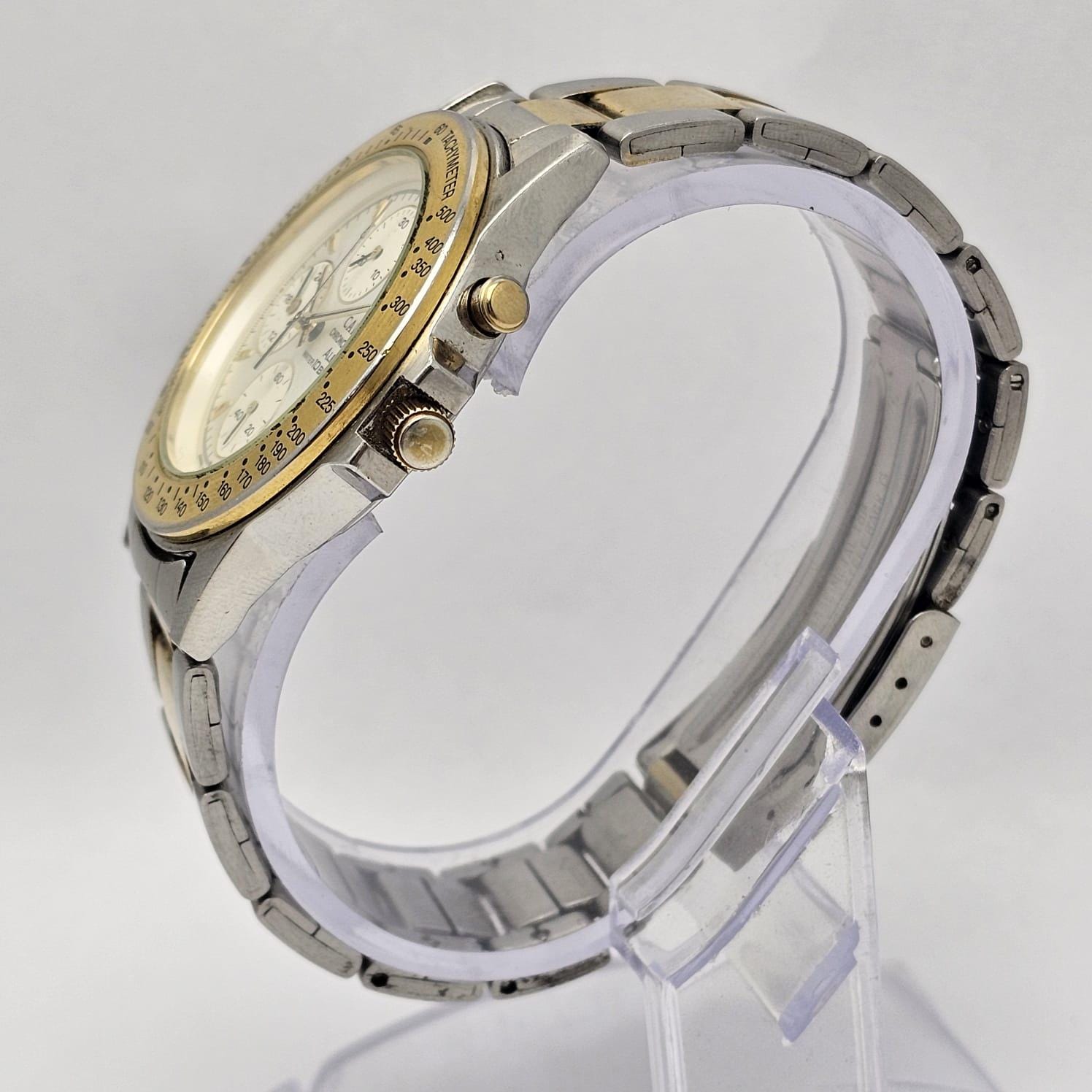Seiko Alba Carib Y189-7A10 Chronograph Quartz Vintage Men's Watch