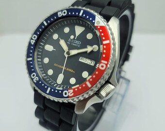 Seiko 7S26-0028 Diver Pepsi Bezel Malaysia Movt Day/date Automatic