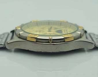 Seiko Alba Field Gear V33F-6A80 Moon Phase Quartz Vintage Men's