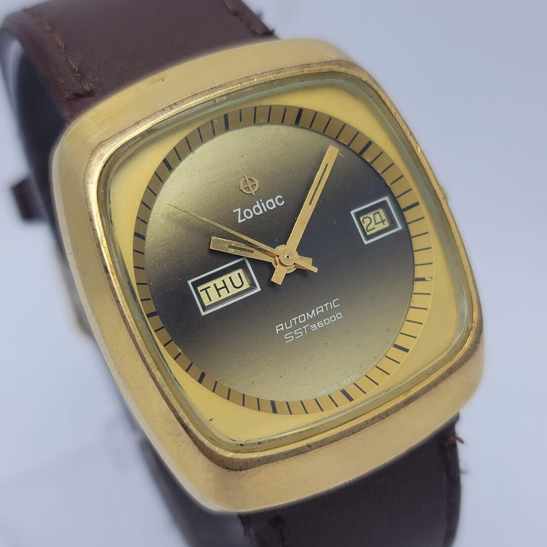 Zodiac SST 36000 Automatic 863-968 Day/date Vintage Men's Watch - Etsy