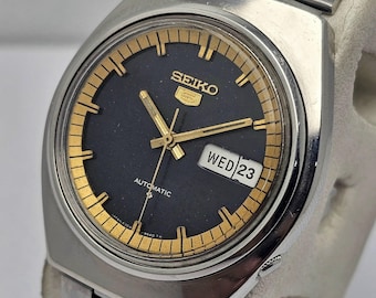 Seiko 5 Automatic 6309-8500 Dag/Datum Vintage Herrklocka