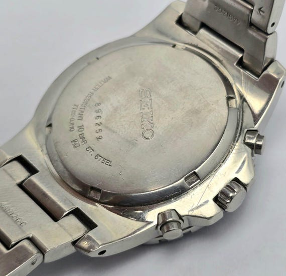 Seiko 7T62-OJH0 World Time Chronograph GMT Automatic Vintage Men's