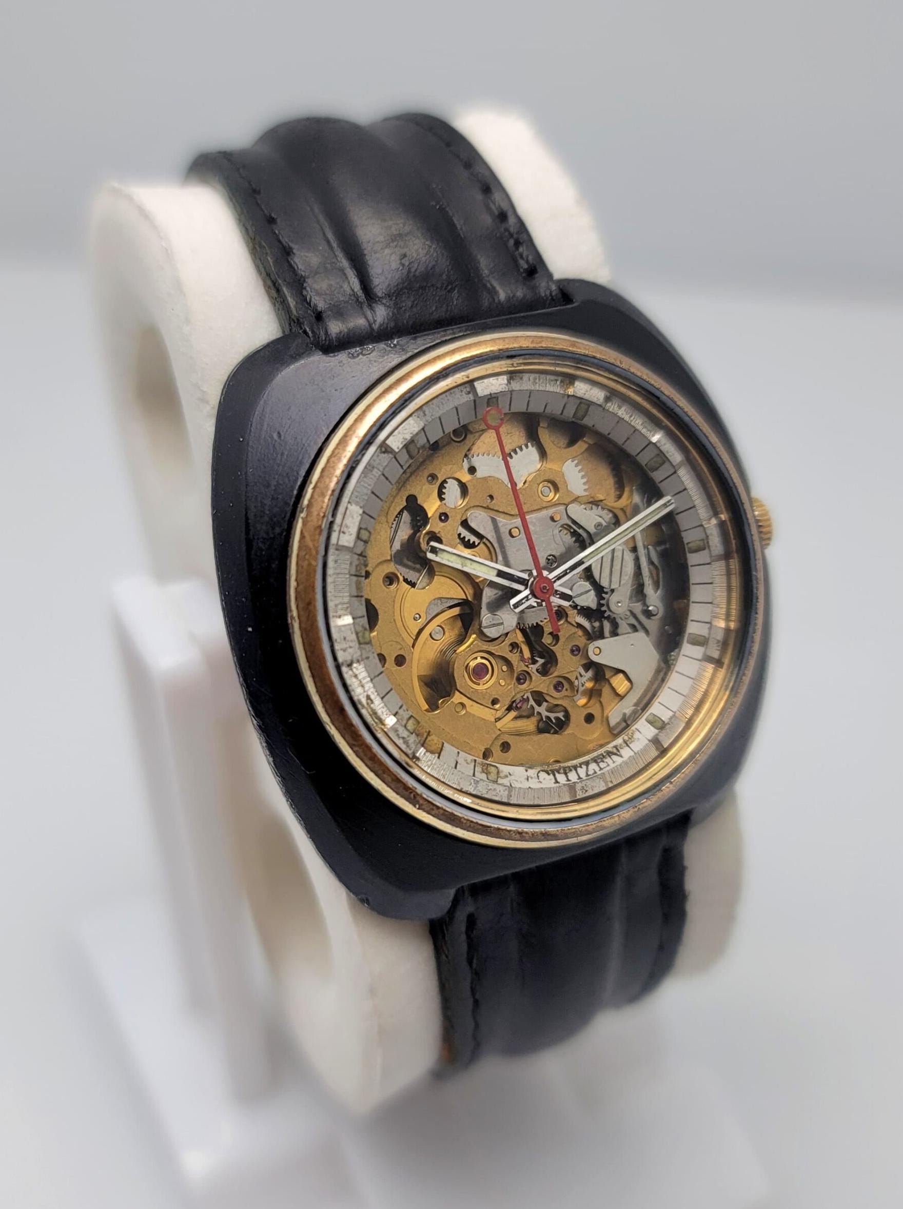 Citizen Skeleton 4-385241TA Automatic Cal.8060 Vintage Men's Watch