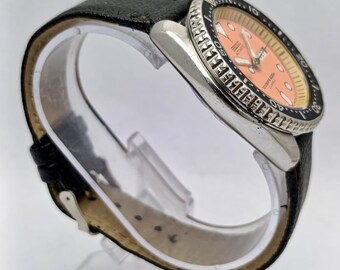 Seiko 7S26-0020 Scuba Diver 200m Orange Dial Vintage Men's Watch