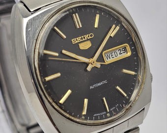 Seiko 5 Automatic 6309-8610 Dag/Datum Vintage Herrklocka