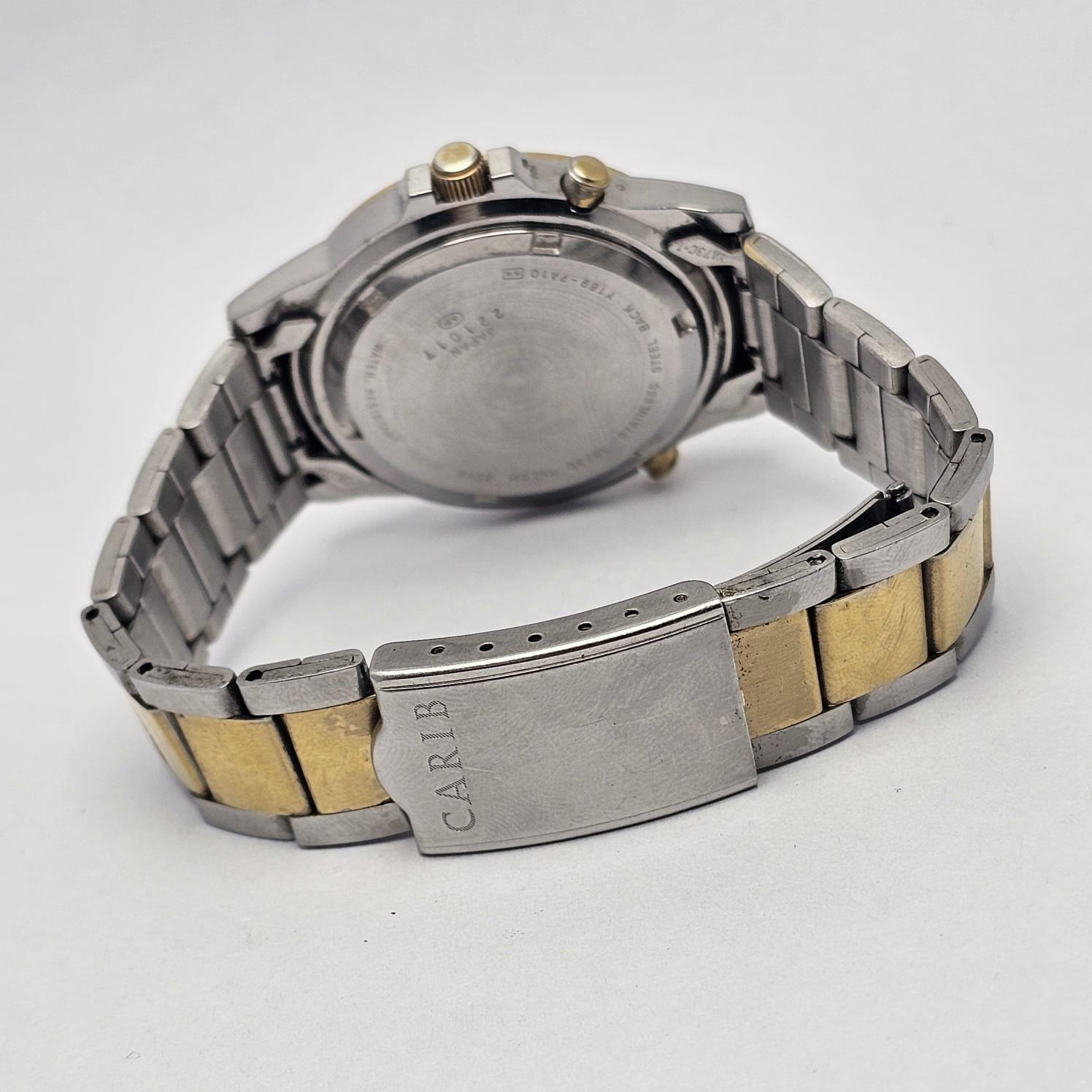Seiko Alba Carib Y189-7A10 Chronograph Quartz Vintage Men's Watch