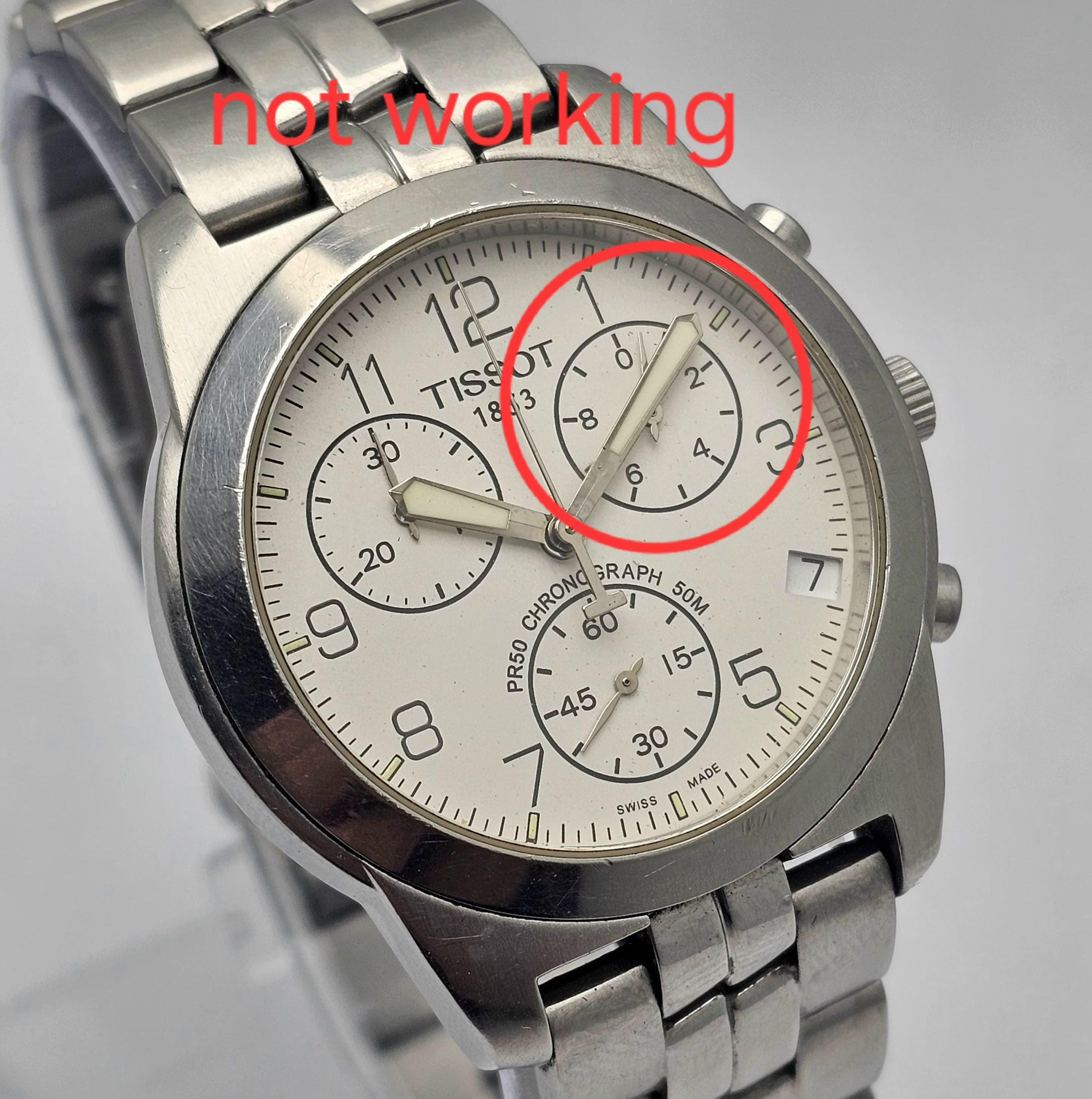 Tissot クロノグラフ腕時計 Tissot 1853 Chronograph J378/478 Quartz PR50 Men's Watch - Etsy