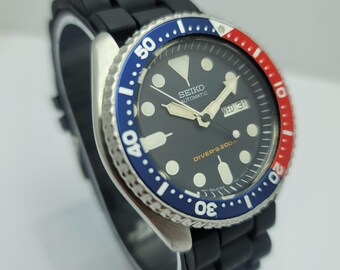 Seiko 7S26-0028 Diver Pepsi Bezel Malaysia Movt Day/date Automatic