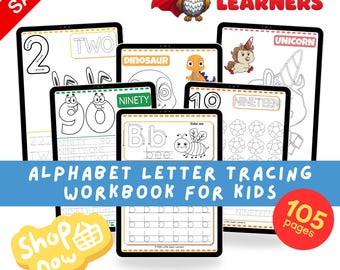 Alphabet Letter Tracing Workbook for Kids, Preschool Handwriting Practice PDF