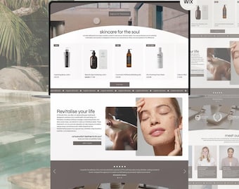 Wix Website Template Salon Clinic Luxury Website Wix Design Wix theme Spa Wix Ecommerce Shop Wix Service business Wix Salon website