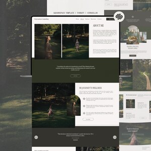 Terapeut Squarespace-webbplatsmall | Modern, bohemisk, lugnande design för kuratorer, coacher, psykologer och hälsoexperter