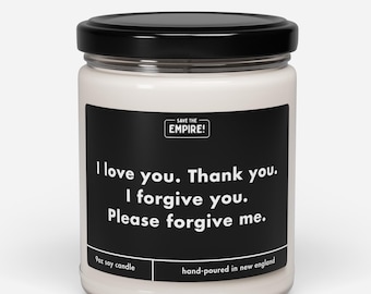 I Love You Thank You Candle
