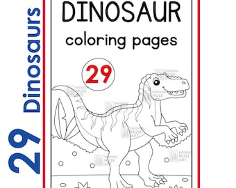 恐竜ぬりえ PDF バンドル、恐竜シート 11 枚（アロサウルス、アンキロ