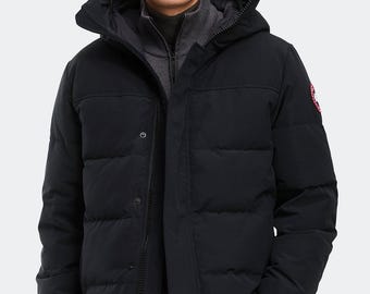 Unisex Thermal Down Winter Jacket, Heavyweight Hooded Puffer, Canada Goose Inspired  Coat