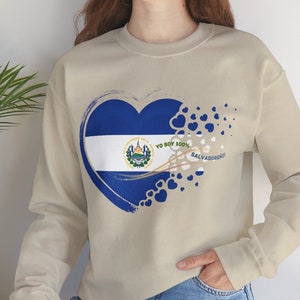 100% Salvadoreño, Bandeira de El Salvador Imagem PNG Coração Patriótico (3200x2400 px) em 300 dpi - Design de Sublimação - Download Digital