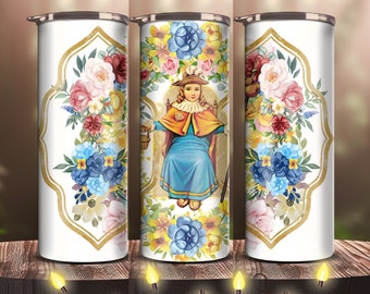 Wrap Sublimation Design , Holy Infant of Atocha , 20oz Skinny Tumbler , Tumbler PNG Instant Digital Download, Tumbler Wrap PNG