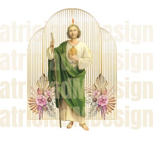 San Judas , St. Jude&#39;s PNG , (2400x3200px) in 300 dpi -PNG Sublimation Design- Digital Download