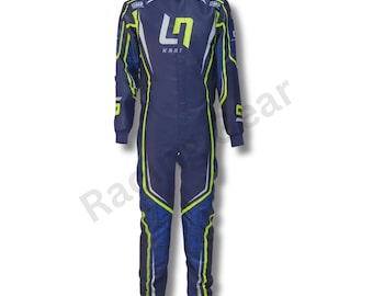 2022 LN Kart Racing Suit OMP Overall Replica Karting Race Suit