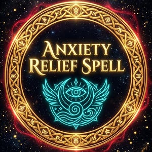 Anxiety Relief Spell, Calm Mind Healing Ritual, Stress Release, Peaceful Sleep (Digital Download)
