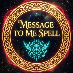 Message To Me Spell, Communication Ritual, Attraction Energy (Digital Download)