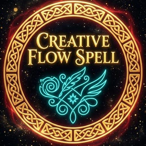 Hechizo para el flujo creativo, ritual de inspiración digital, ideas para potenciar la creatividad (guía en PDF)