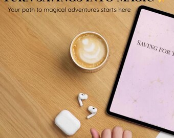 Magical Vacation Fund Tracker | Family Trip Budget Planner | Printable and Digital Savings Challenge | Pixie & Pine Design