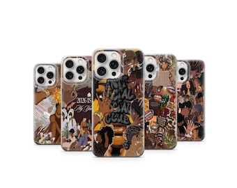 Black Girl Magic Phone Case – Empowering Melanin Queen Collage