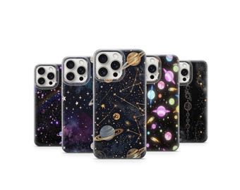 Celestial Galaxy Phone Case, Astrology Planets Cover, Starry Space Design