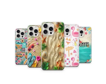 Summer Vibes Phone Case Seashell Phone Case Flamingo Phone Case For iPhone 17 16 15 14 13 12 11 Samsung S26 S25 S24 A57 A56 A55 A54 A37 A36