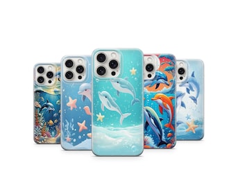 Dolphin Phone Case Ocean Phone Case  For iPhone 17 16 15 14 13 12 11 Samsung S26 S25 S24 A57 A56 A55 A54 A37 A36 A35 A34