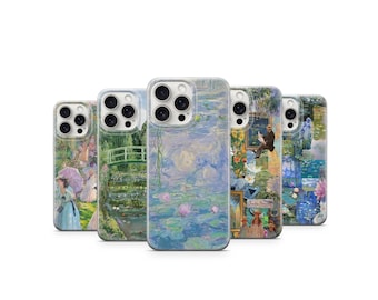 Funda para teléfono Monet Nenúfares, diseño de arte impresionista