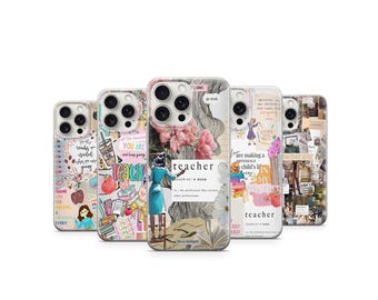 Funda para teléfono para profesores: diseño inspirador, acogedor y para amantes de los libros