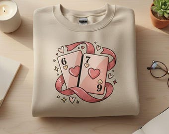 Six Seven PNG Valentine Meme, 67 Meme Shirt Design, Trendy Valentine Shirt and Sweatshirt Graphic