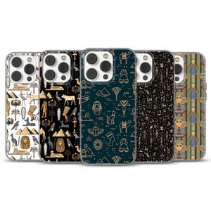 Egyptian Hieroglyphs Phone Case: Ancient History Art for iPhone 17 Pro Max, Air, 16, 15, 14, 13, SE; Samsung S25 Ultra; Pixel 10 Pro XL, 9
