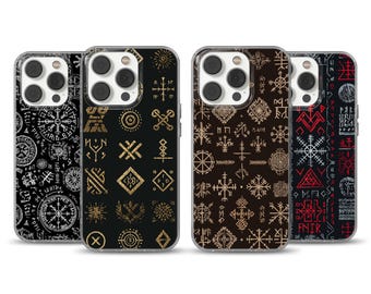 Étui Téléphone Personnalisé Odin's Raven Viking - Prénom En Runes Nordiques, EMFE