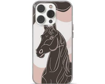 Funda para teléfono con diseño de caballo, regalo ecuestre, diseño elegante
