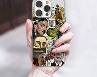 Dali Collage Case Phone Case Salvador Dali Cover cover for iPhone 16e, 17 Pro Max, 17 Air, Samsung S25 Edge, A16, Pixel 10, 9A