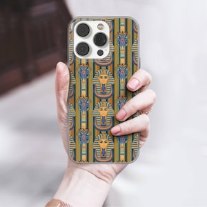 Egyptian Hieroglyphs Phone Case, Ancient History Art, TPU Gel Cover fit for iPhone 18, 18 Pro, 18 Pro Max, 17Pro, 16,Samsung S26, S25,Pixel 5